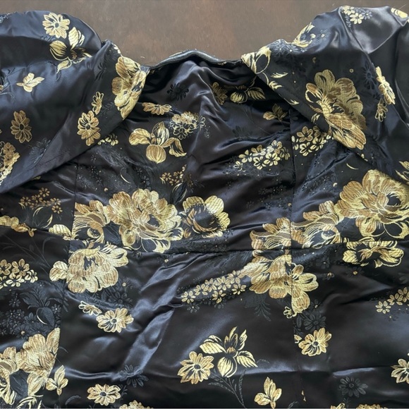 ππ€ Pretty Little Thing Shape Black Floral Bardot Bodycon Dress US12 NWT π€π - Picture 5 of 8